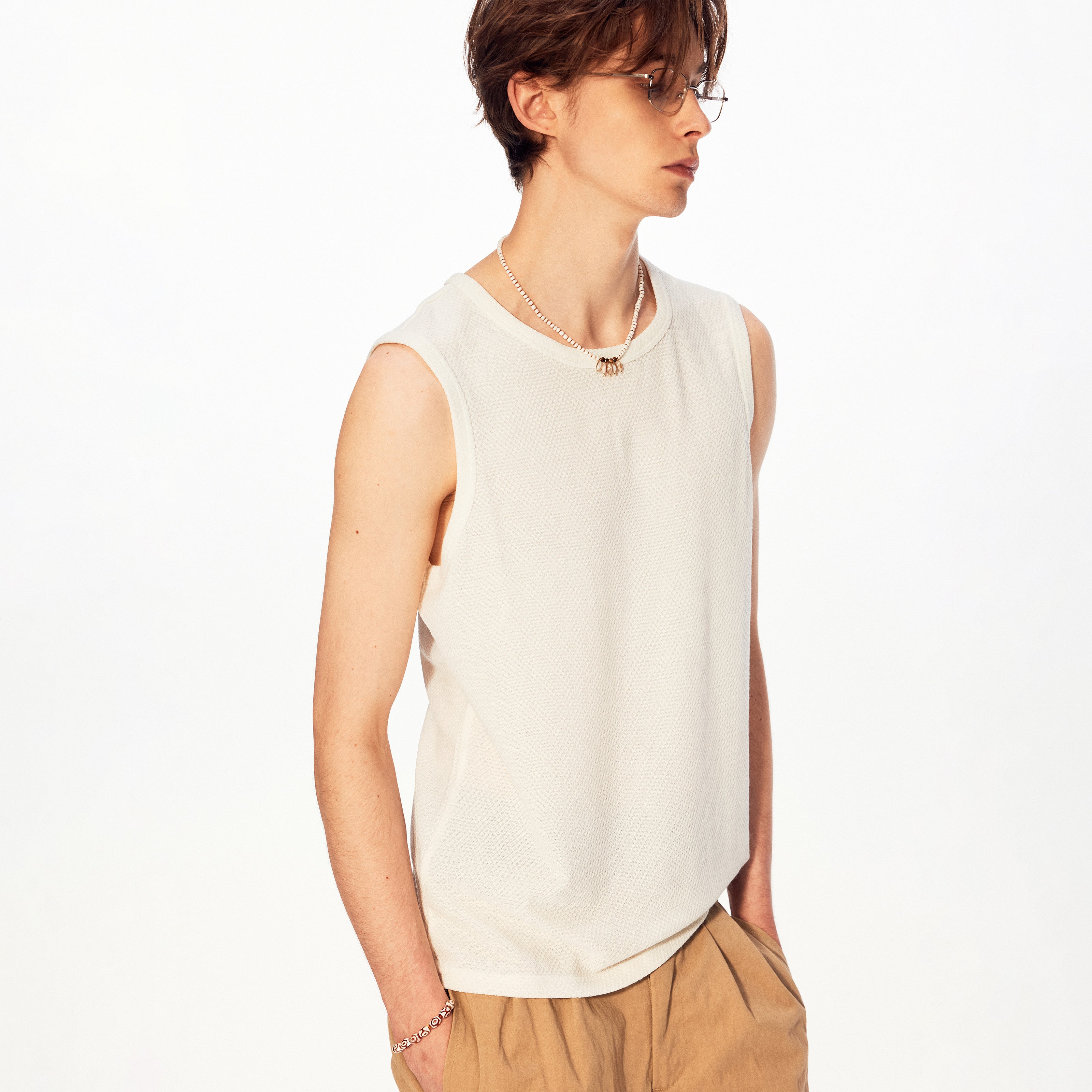MADWITCH TEXTURED SLEEVELESS TOP #UTU067