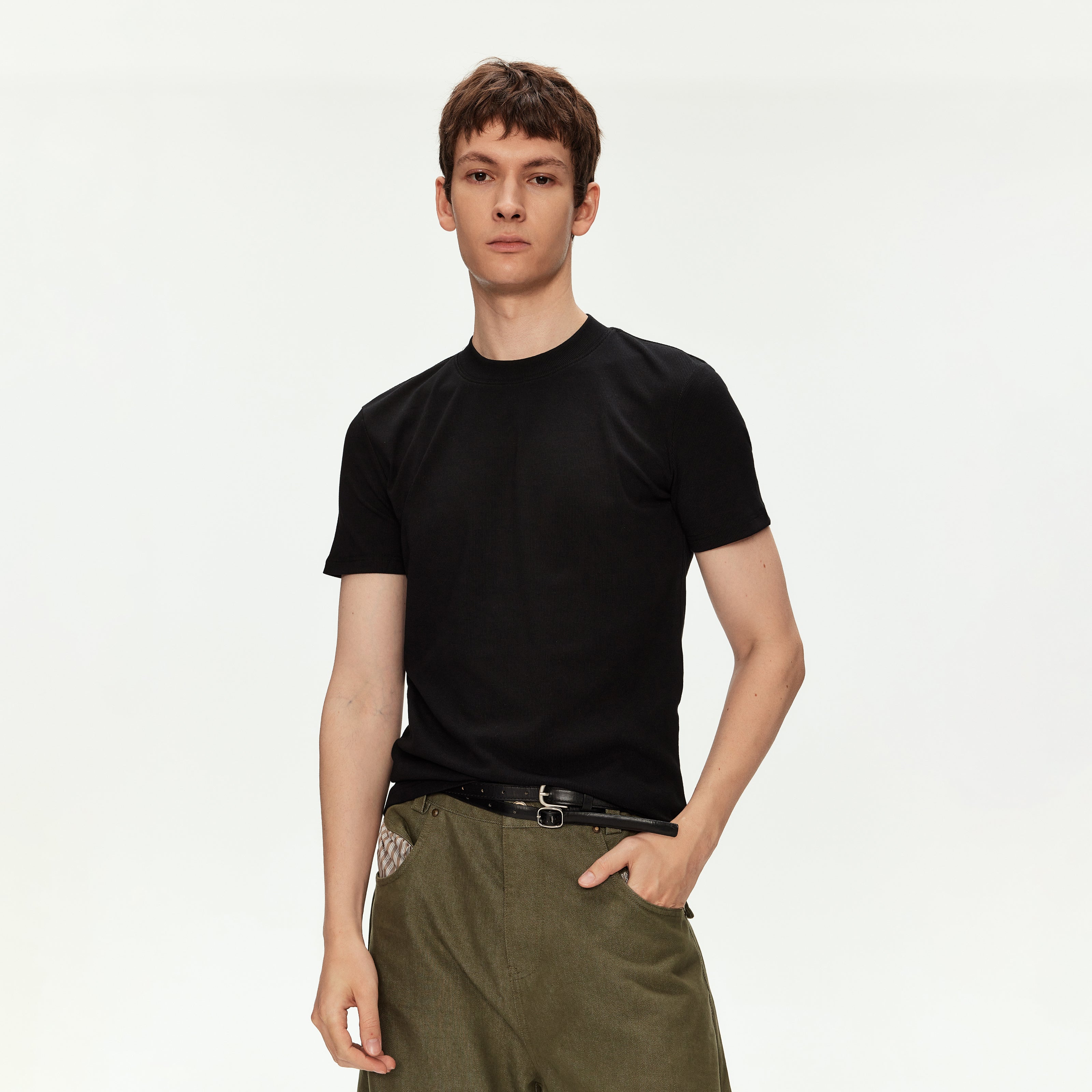 MADWITCH BASIC CREW NECK TEE #AW26088