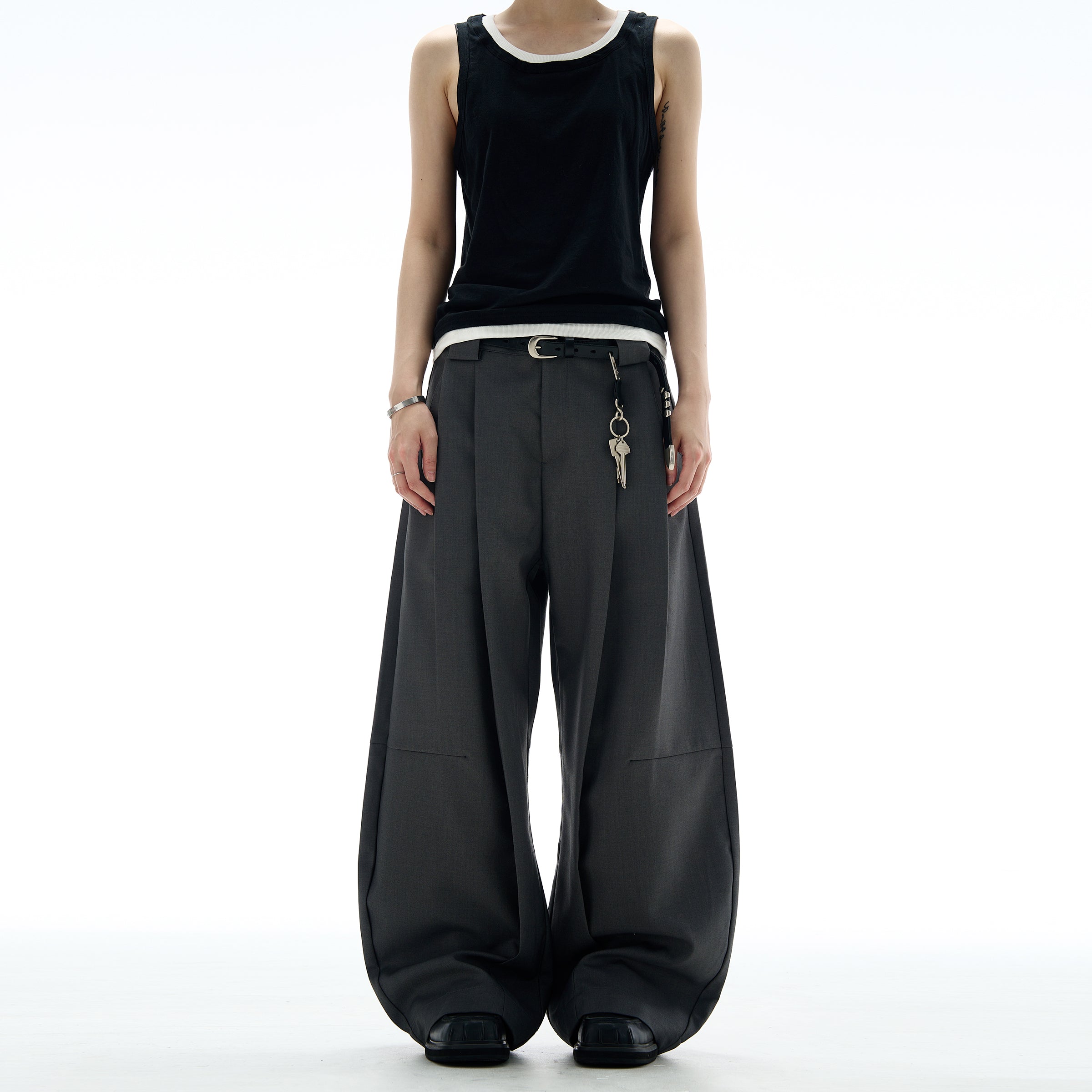 MADWITCH WIDE LEG BAGGY SUIT PANTS #CK6680