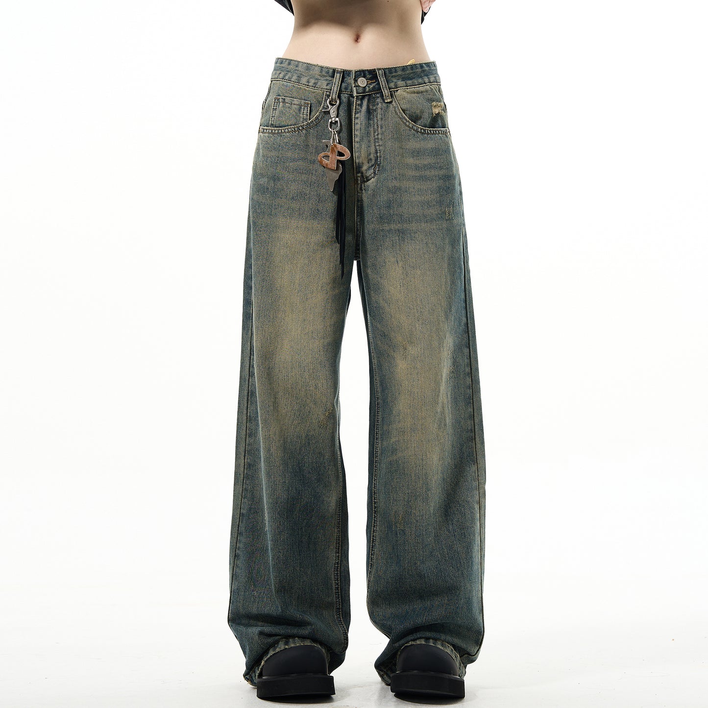 MADWITCH RELAXED FIT WASHED JEANS #6821