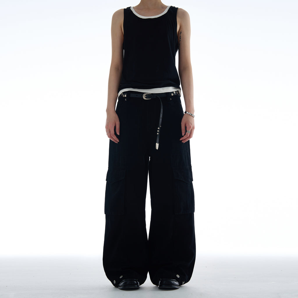 MADWITCH VINTAGE MULTI-POCKET CARGO PANTS #CK6650