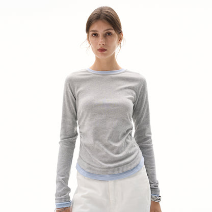MADWITCH WAIST-CINCH STRIPED TOPS #DD3350