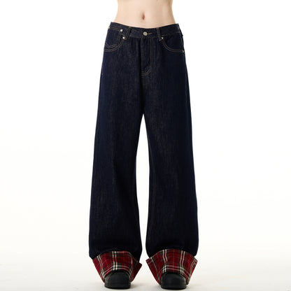 MADWITCH PATCHWORK FLOOR-LENGTH JEANS #WH0A019