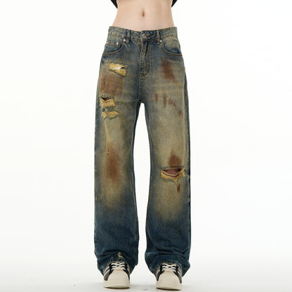 MADWITCH WASTELAND RIPPED JEANS #FX008