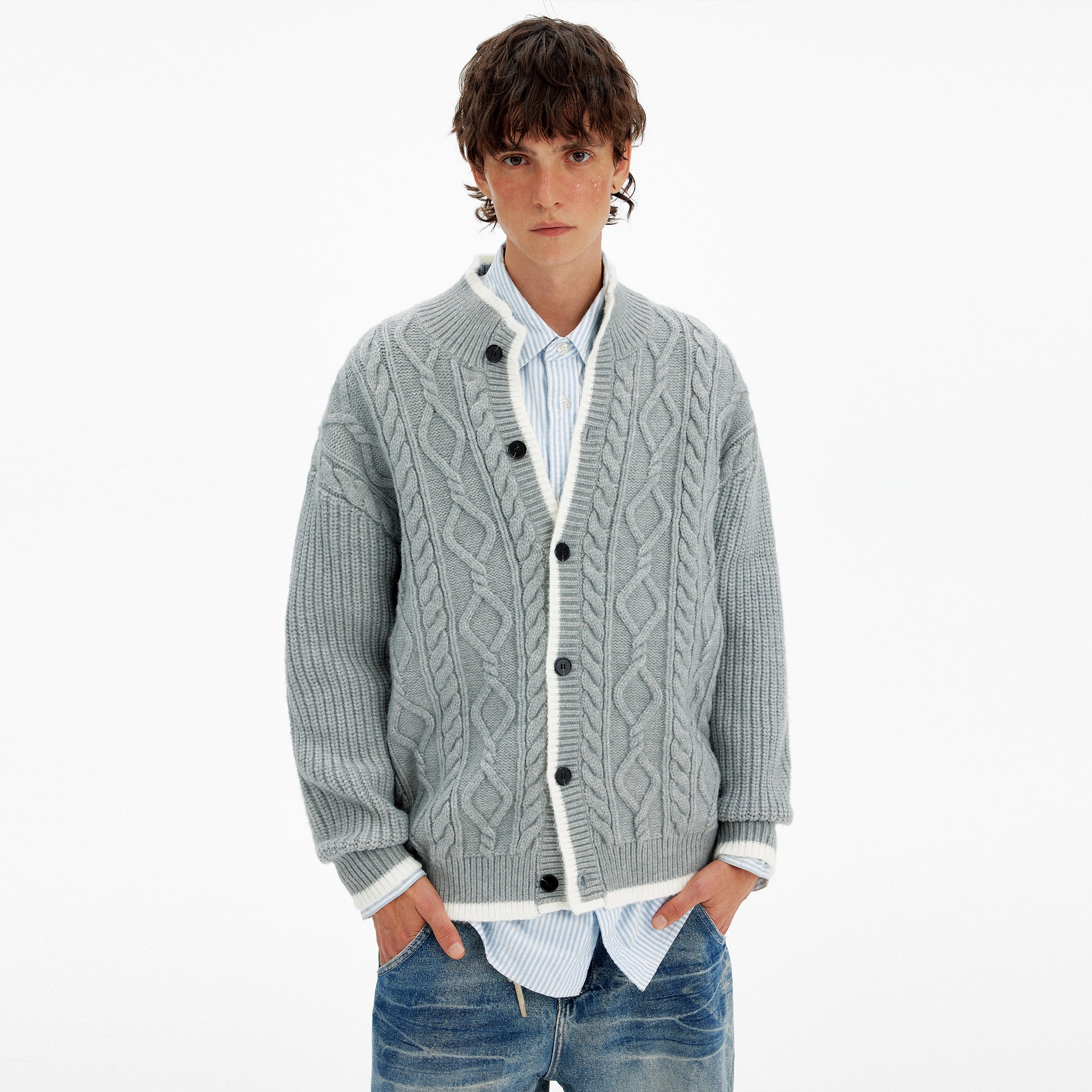 MADWITCH TWIST PREP CARDIGAN #M1051