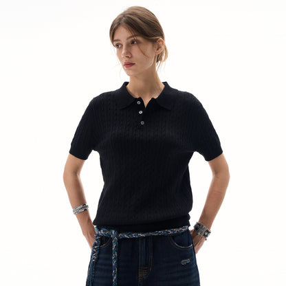MADWITCH KNIT POLO TSHIRT #YF901