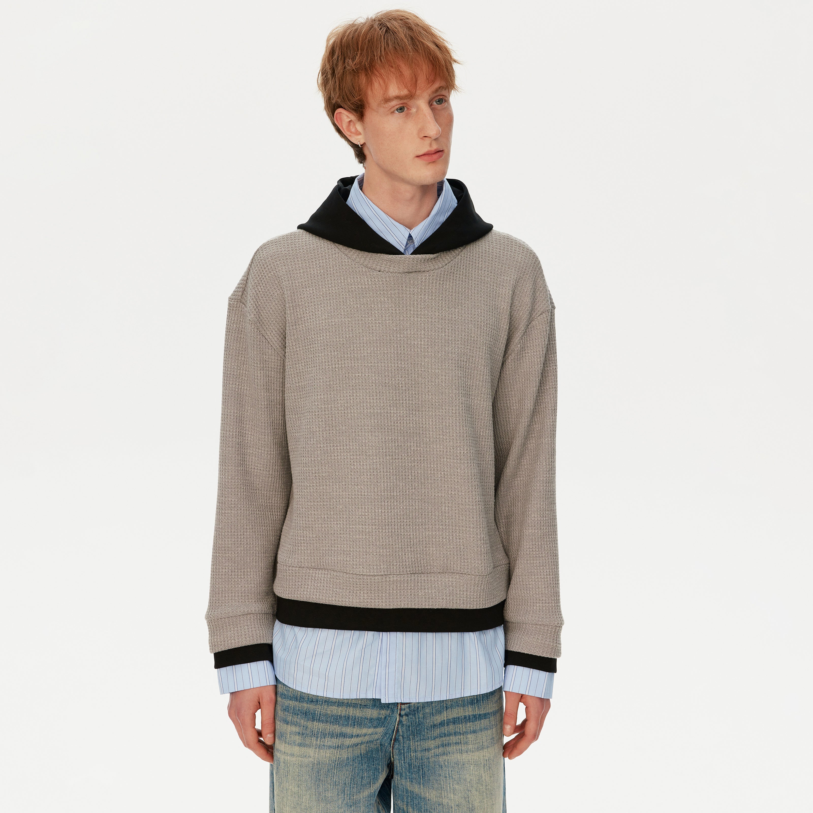 MADWITCH FAUX HOODED SWEATSHIRT #26012