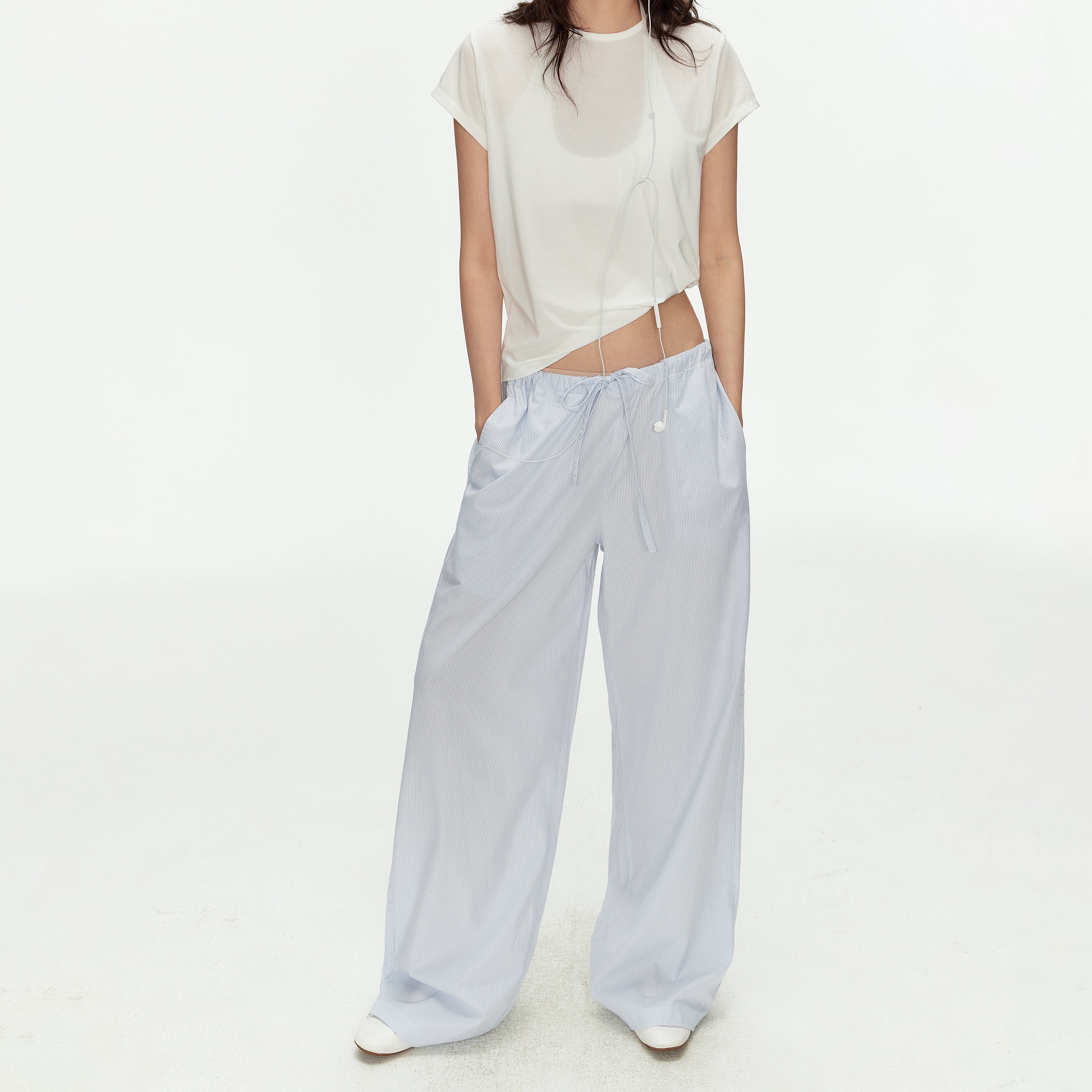 MADWITCH STRIPED LIGHTWEIGHT PANTS #CK61013