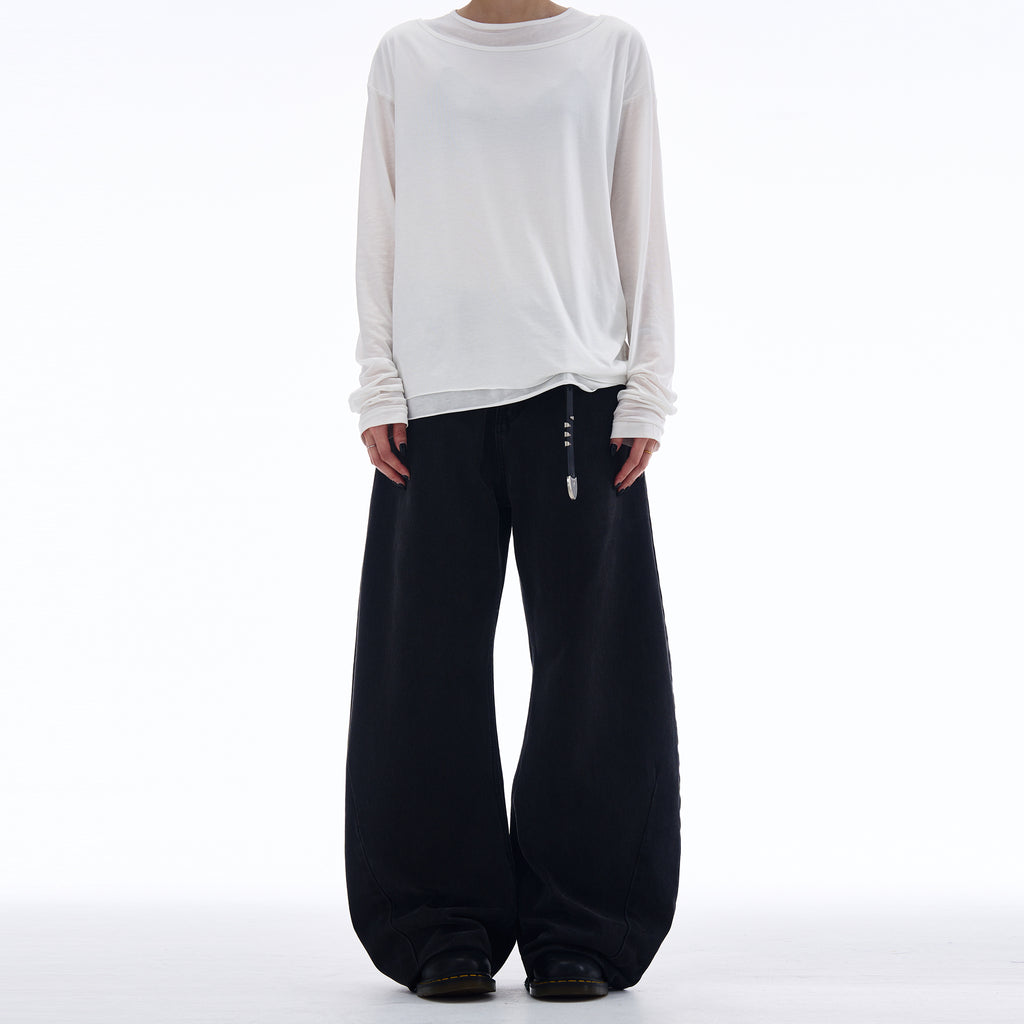 MADWITCH SCIMITAR-STYLE CASUAL JEANS #G6661