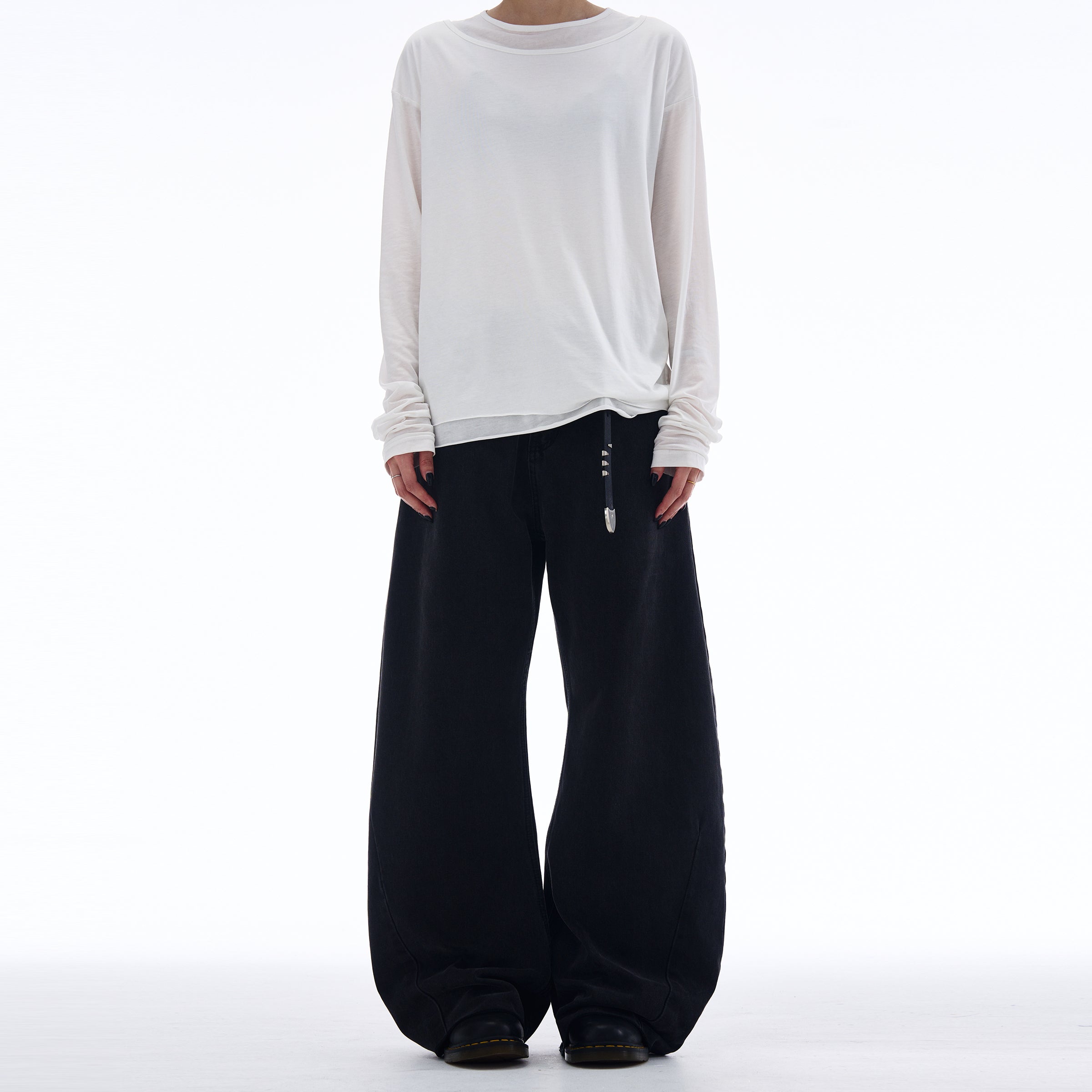 MADWITCH SCIMITAR-STYLE CASUAL JEANS #G6661