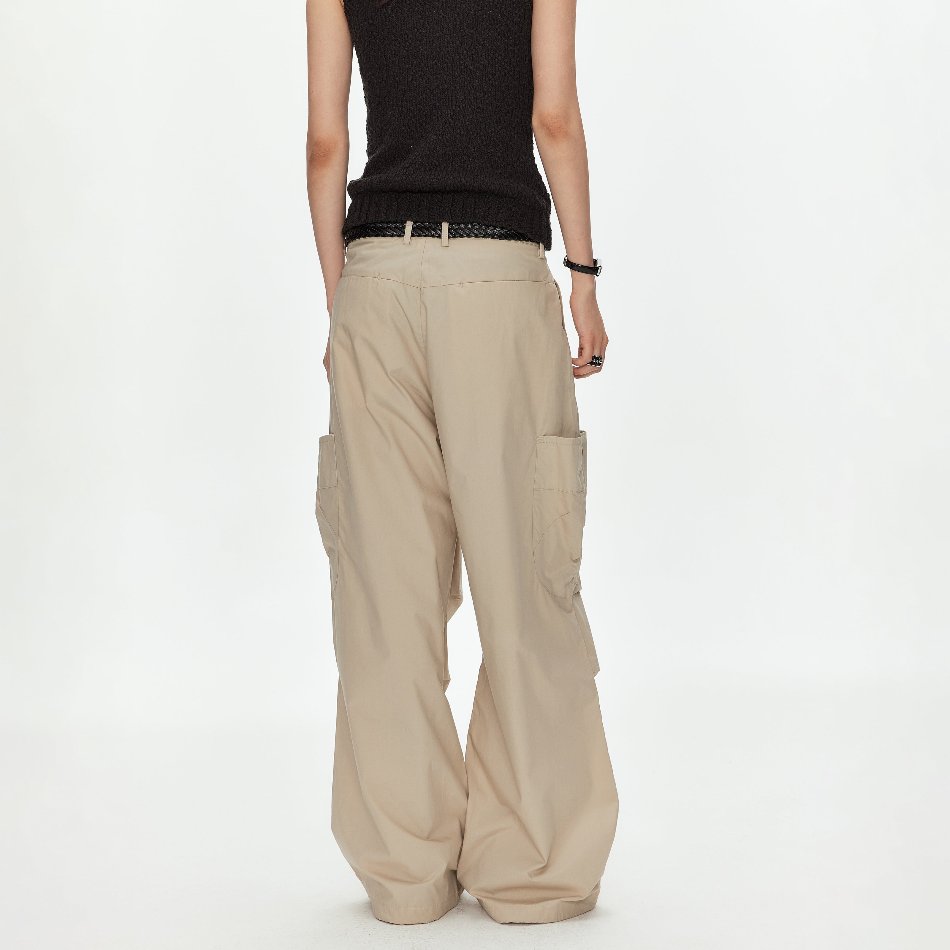 MADWITCH LYCELL BLEND LOOSE CARGO PANTS #CK61015