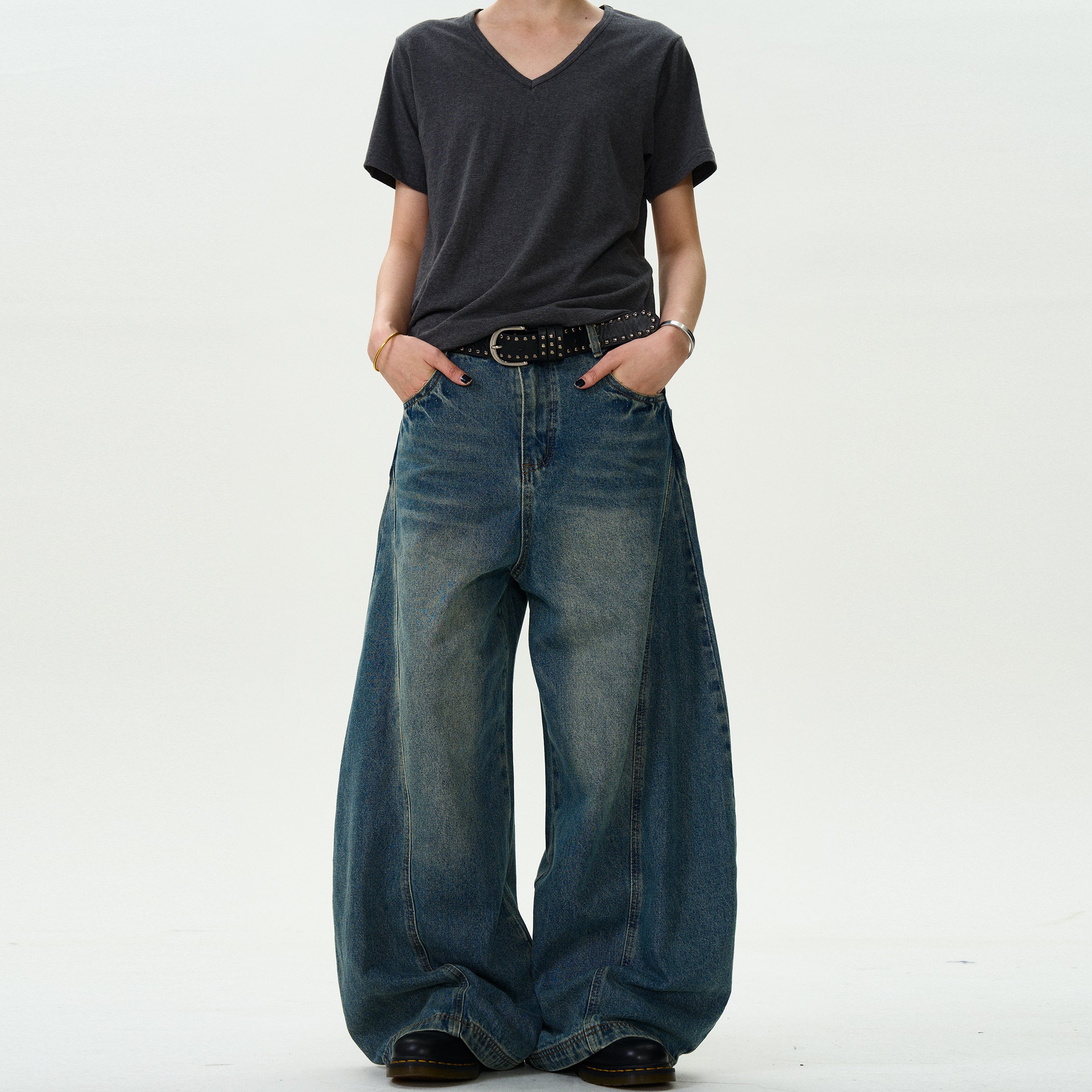 MADWITCH ANKLE-WRAPPED VINTAGE DENIM #24128