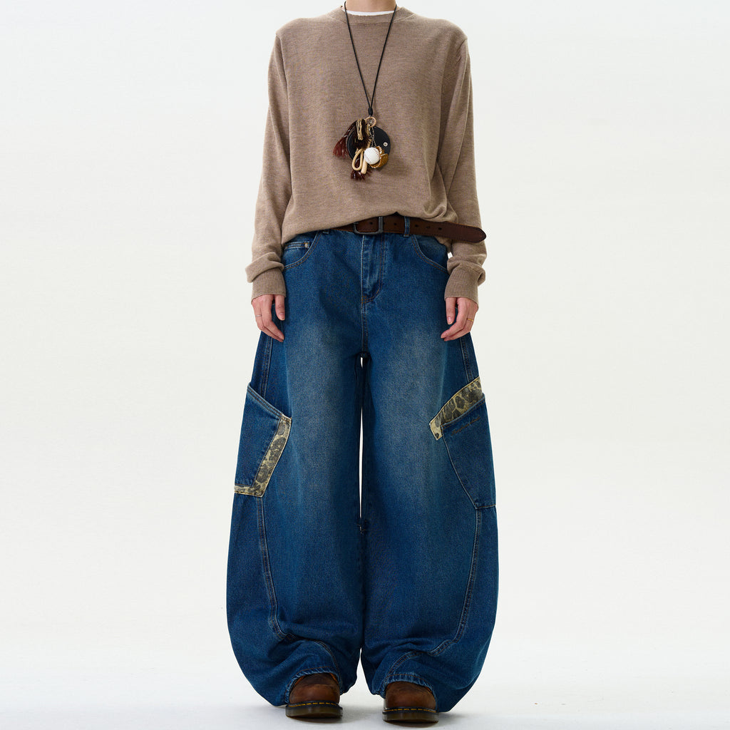 MADWITCH CAMOUFLAGE PATCHWORK PANTS #L467