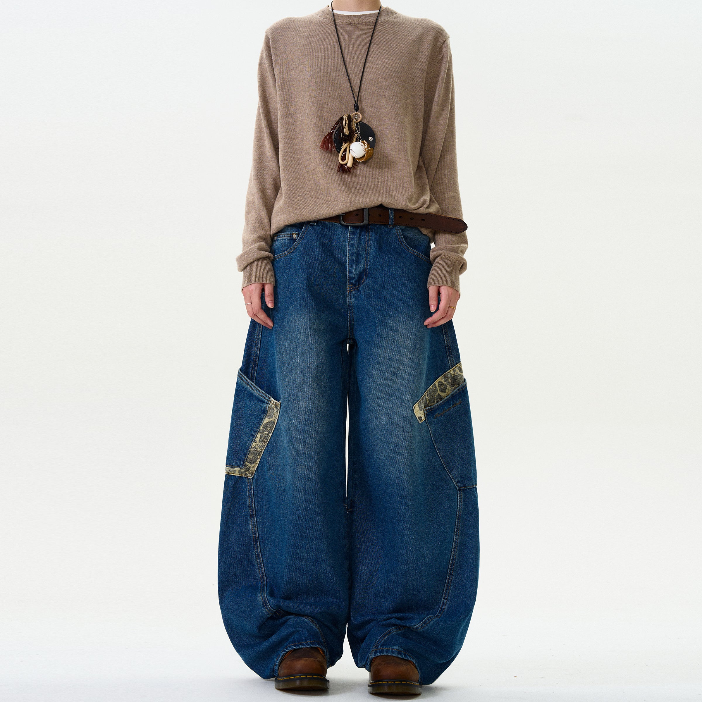 MADWITCH CAMOUFLAGE PATCHWORK PANTS #L467