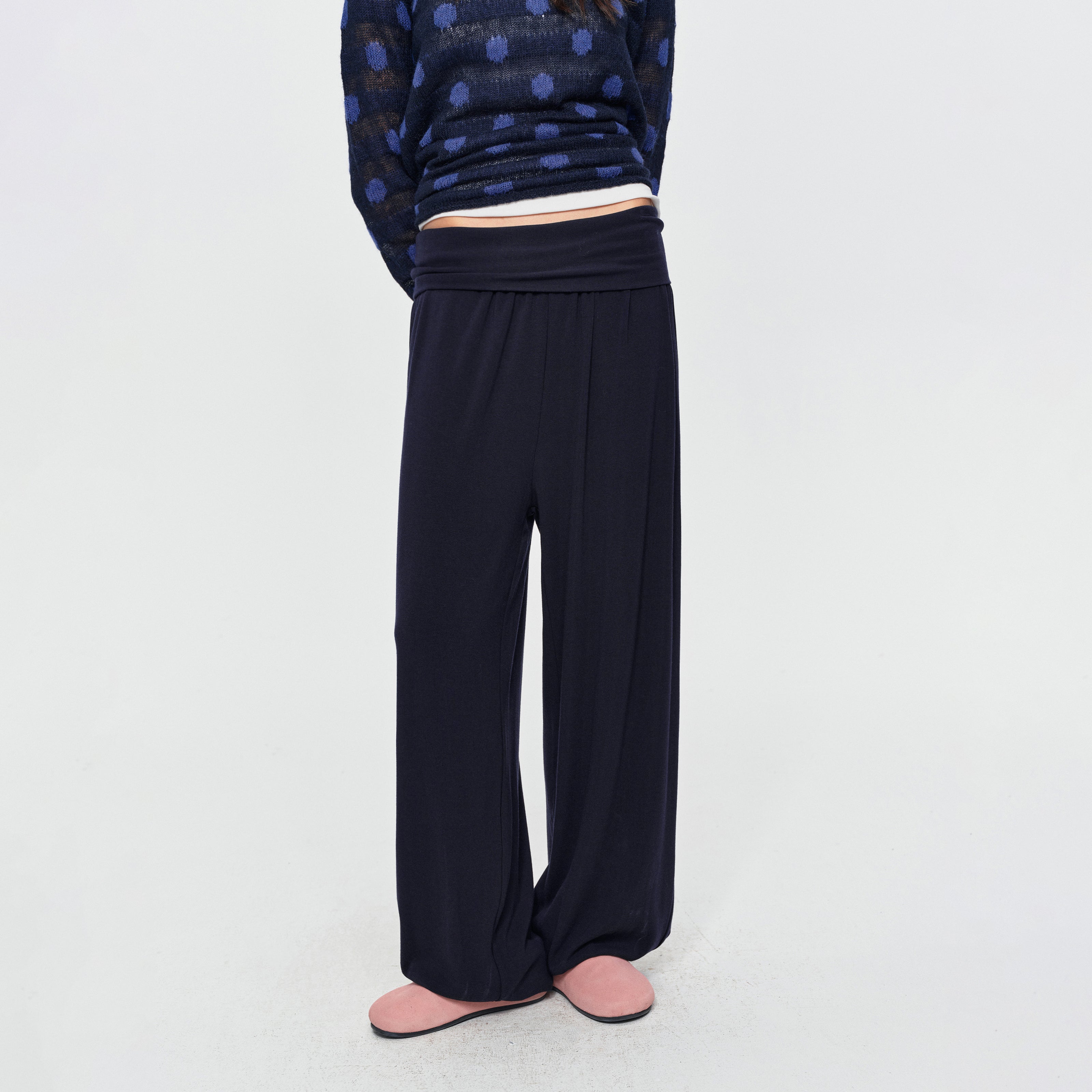MADWITCH FOLD-OVER HAREM PANTS #C2026353