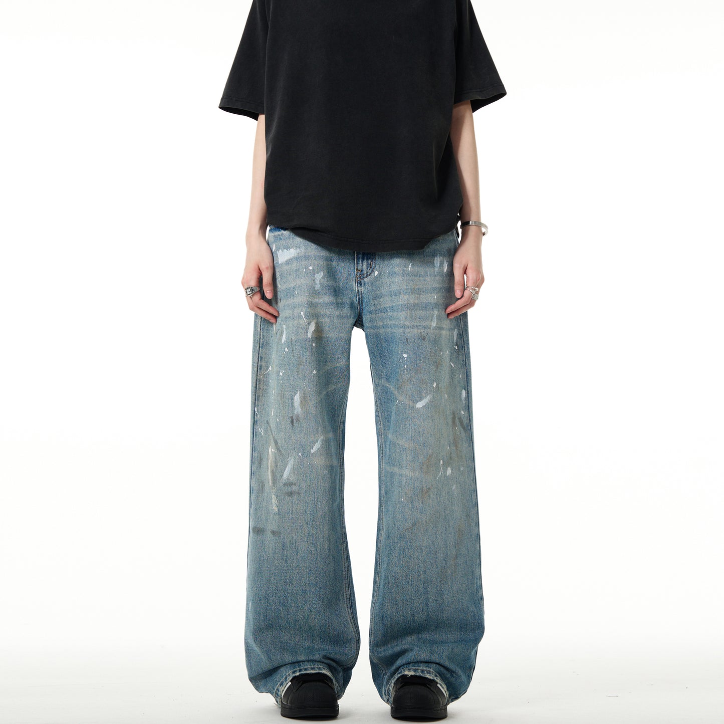 MADWITCH GRAFFITI SLIM FIT JEANS #G6332