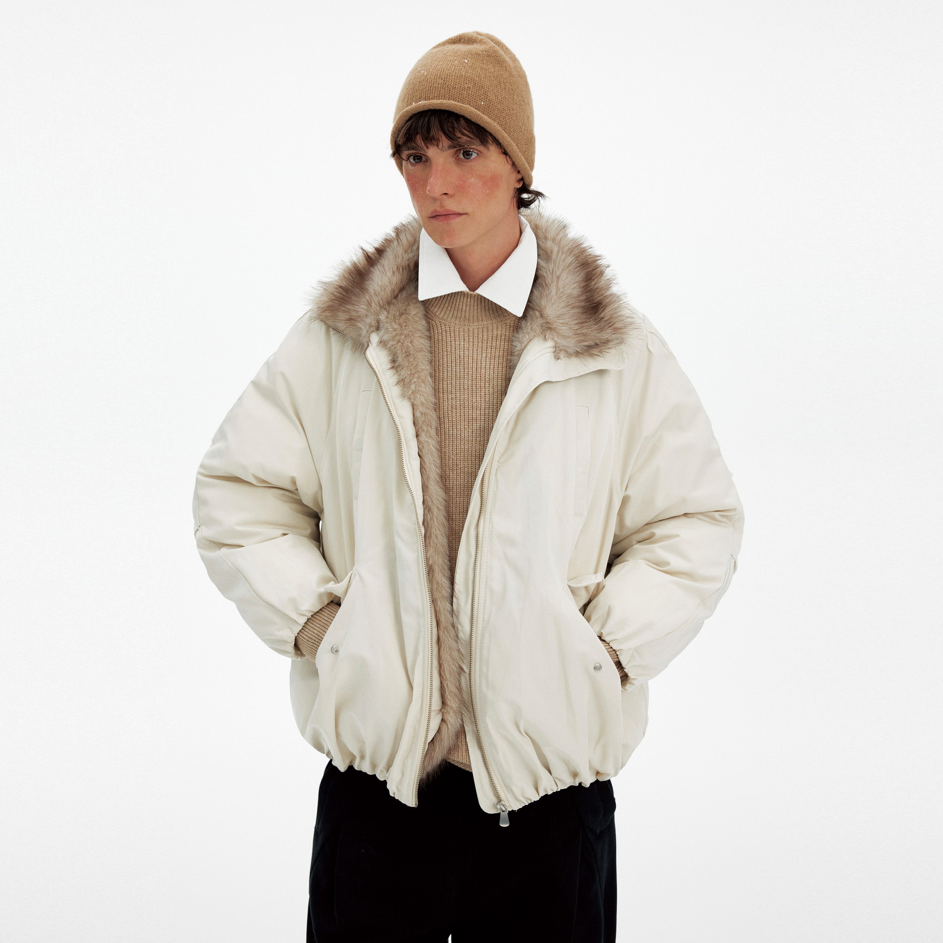 MADWITCH VINTAGE CARGO FUR PARKA #MF8618