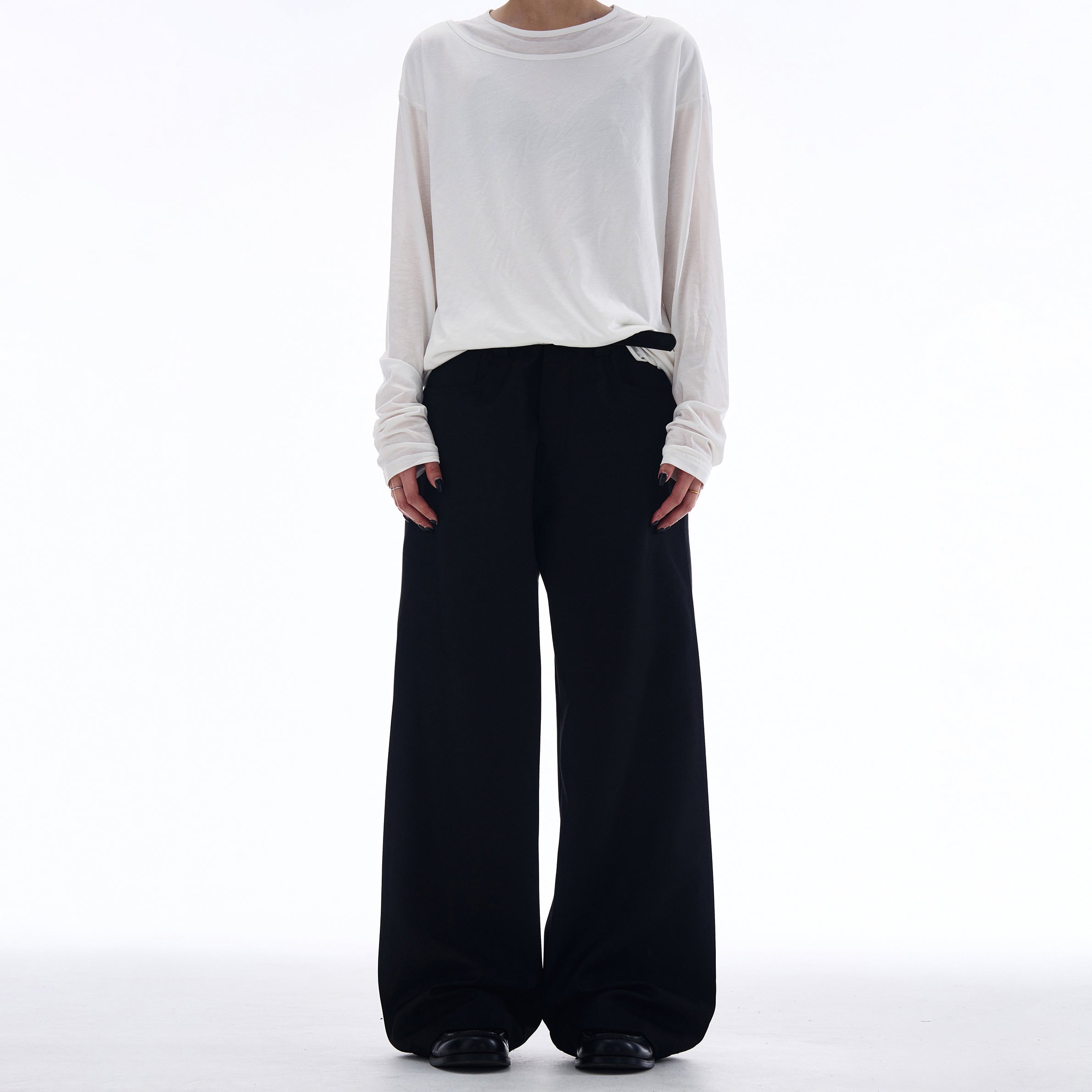 MADWITCH LOOSE STRAIGHT-LEG CASUAL PANTS #CK6657