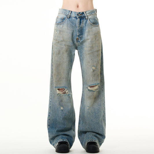 MADWITCH DISTRESSED AGED JEANS #G6397