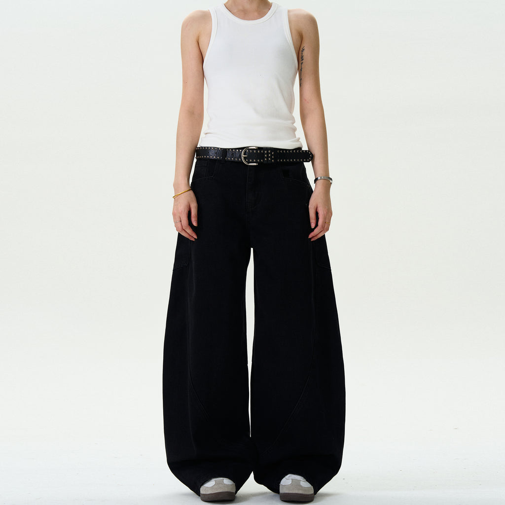 MADWITCH SIMPLE WIDE-LEG PANTS #L497