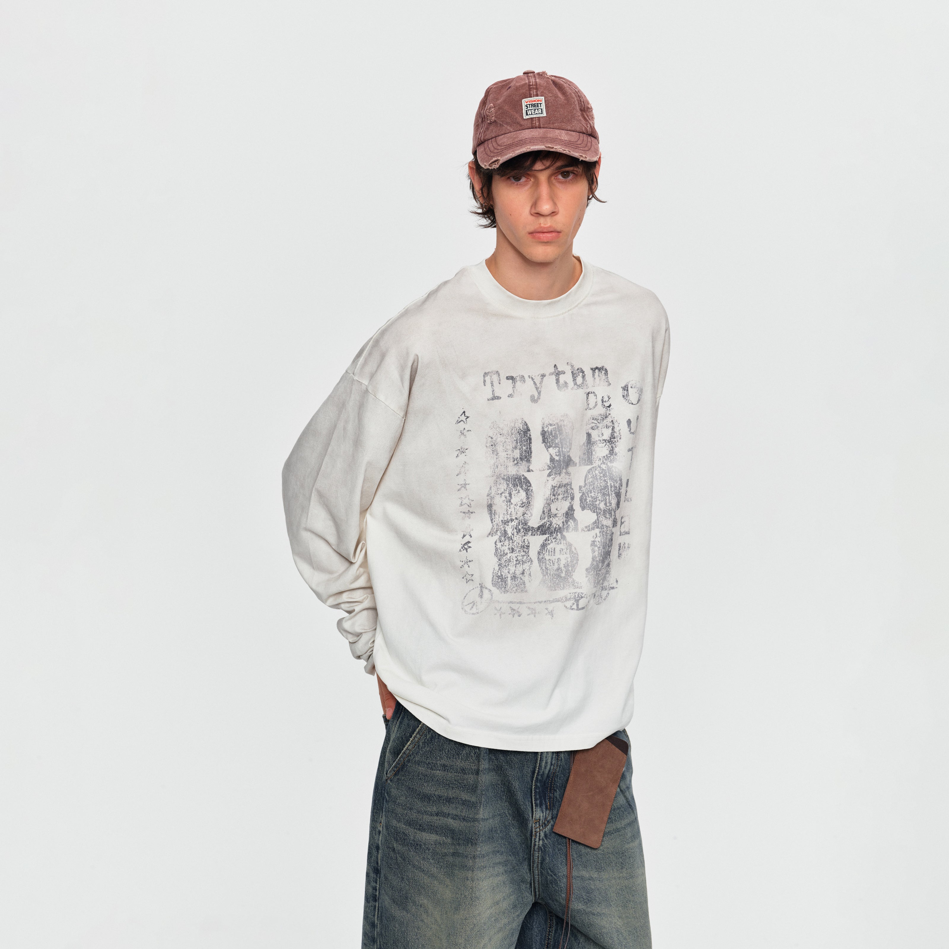 MADWITCH VINTAGE PORTRAIT GRAPHIC TEE #27553