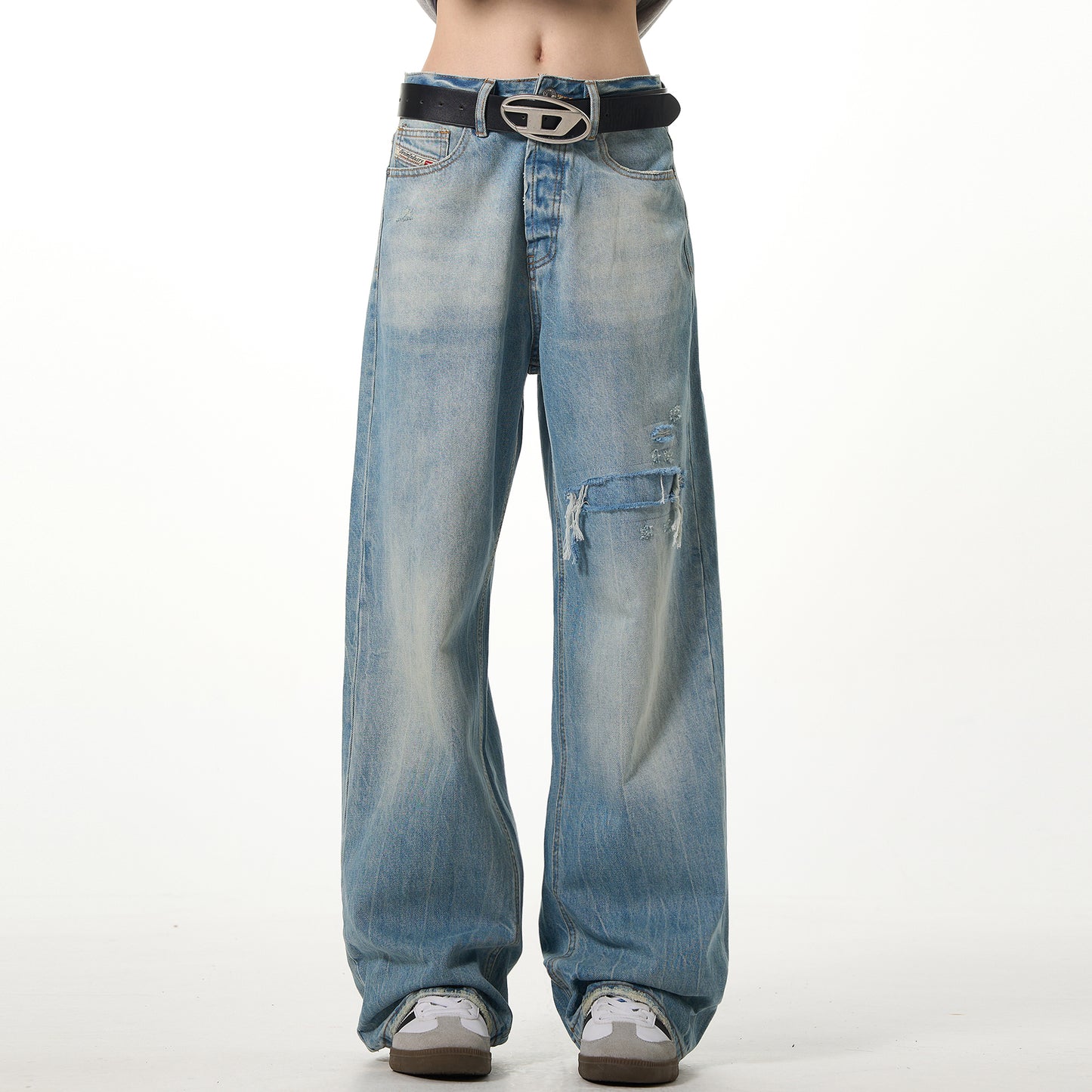 MADWITCH DISTRESSED CLASSIC JEANS #K5229