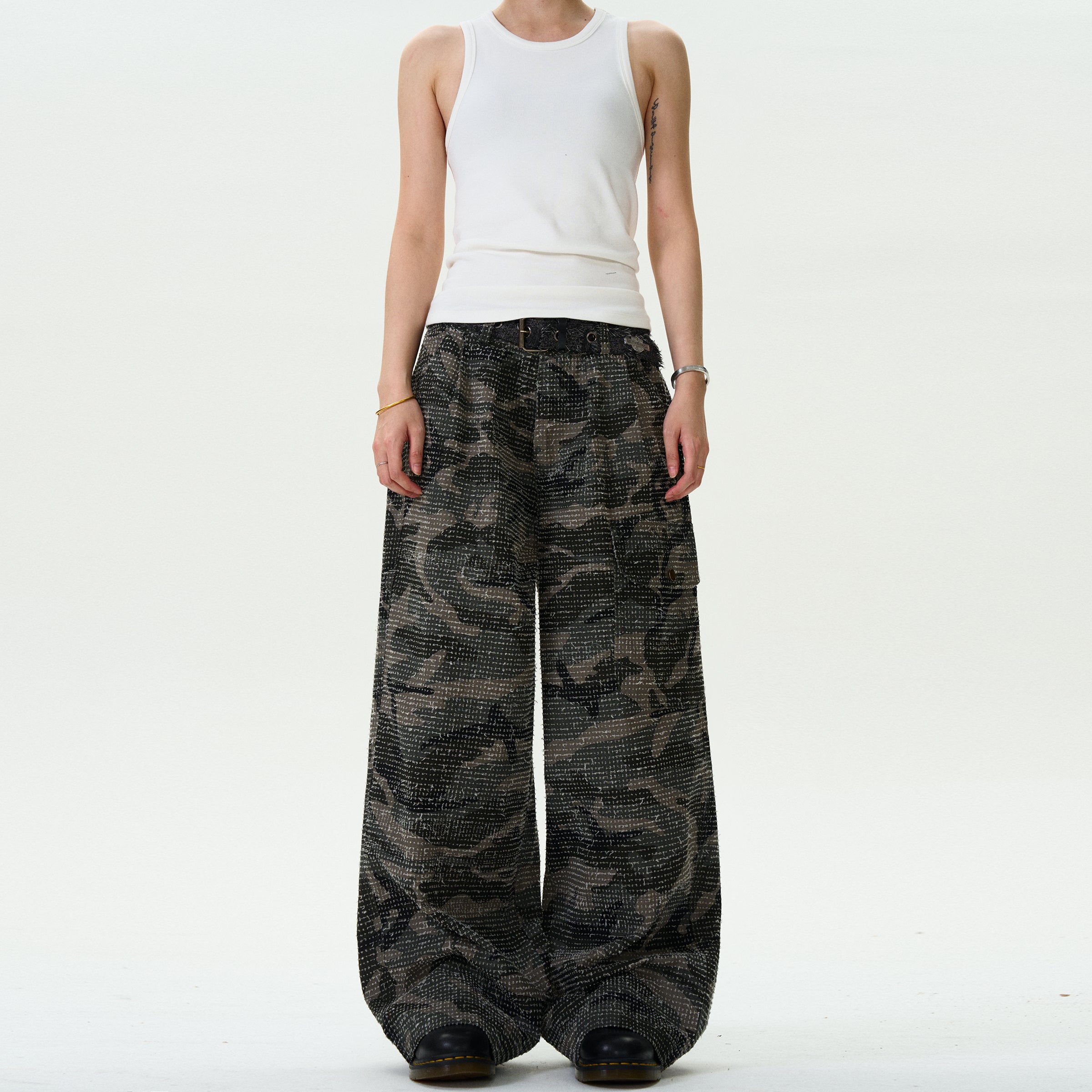 MADWITCH LOOSE FIT HIGH STREET CARGO PANTS #L382
