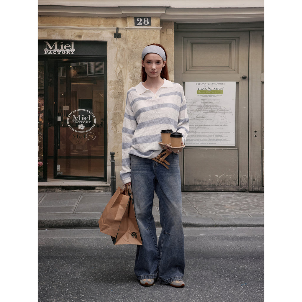 MADWITCH CONTRAST STRIPE LONG SLEEVE #68888