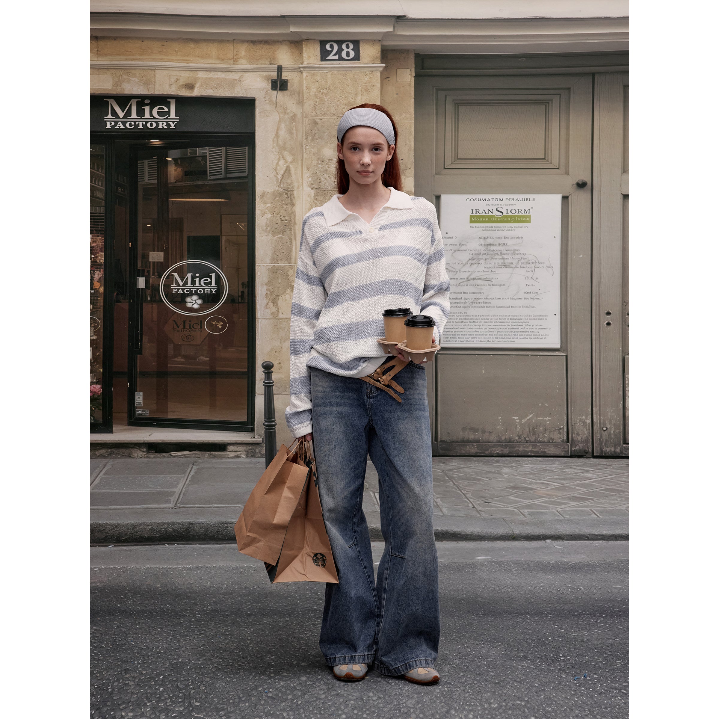 MADWITCH CONTRAST STRIPE LONG SLEEVE #68888