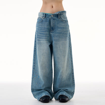 MADWITCH IRREGULAR WASH DENIM PANTS #CK9652