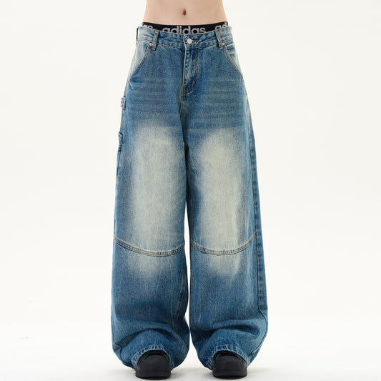 MADWITCH LOOSE WIDE-LEG JEANS #K9313