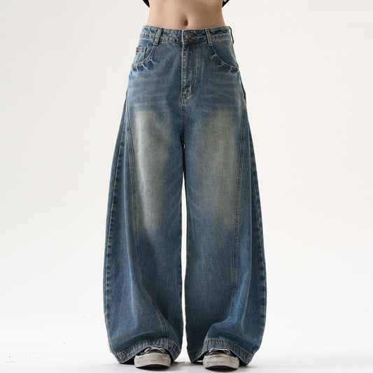 MADWITCH WASHED WIDE-LEG JEANS #BKJ24128