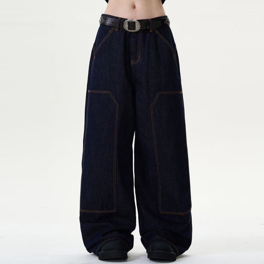 MADWITCH LOOSE WIDE-LEG JEANS #L357