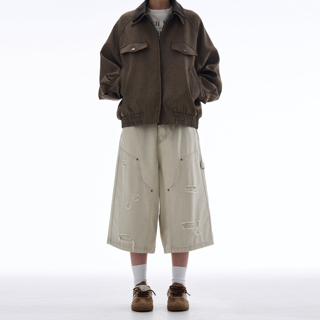 MADWITCH LUMBERJACK WORKWEAR CROPPED PANTS #CK3386D