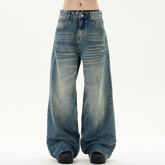 MADWITCH WASHED STRAIGHT JEANS #CK9321