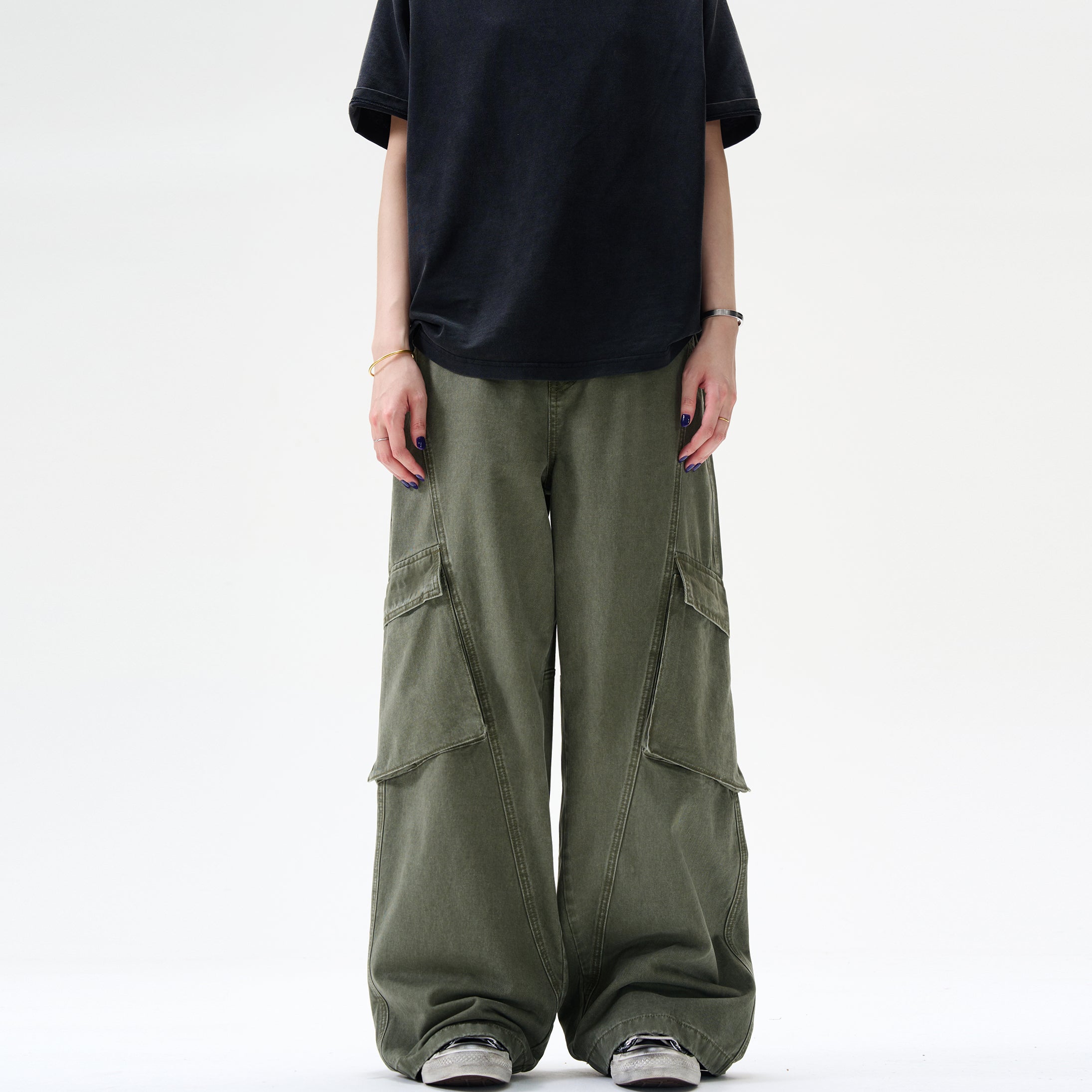 MADWITCH BIG POCKET CARGO PANTS #WHOA049