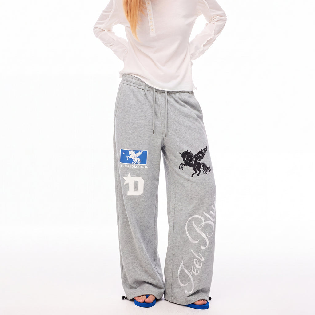 MADWITCH PEGASUS GRAPHIC CONVERTIBLE SWEATPANTS #C1015