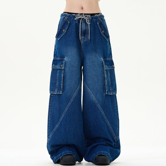 MADWITCH BAGGY CURVED-POCKET JEANS #L364