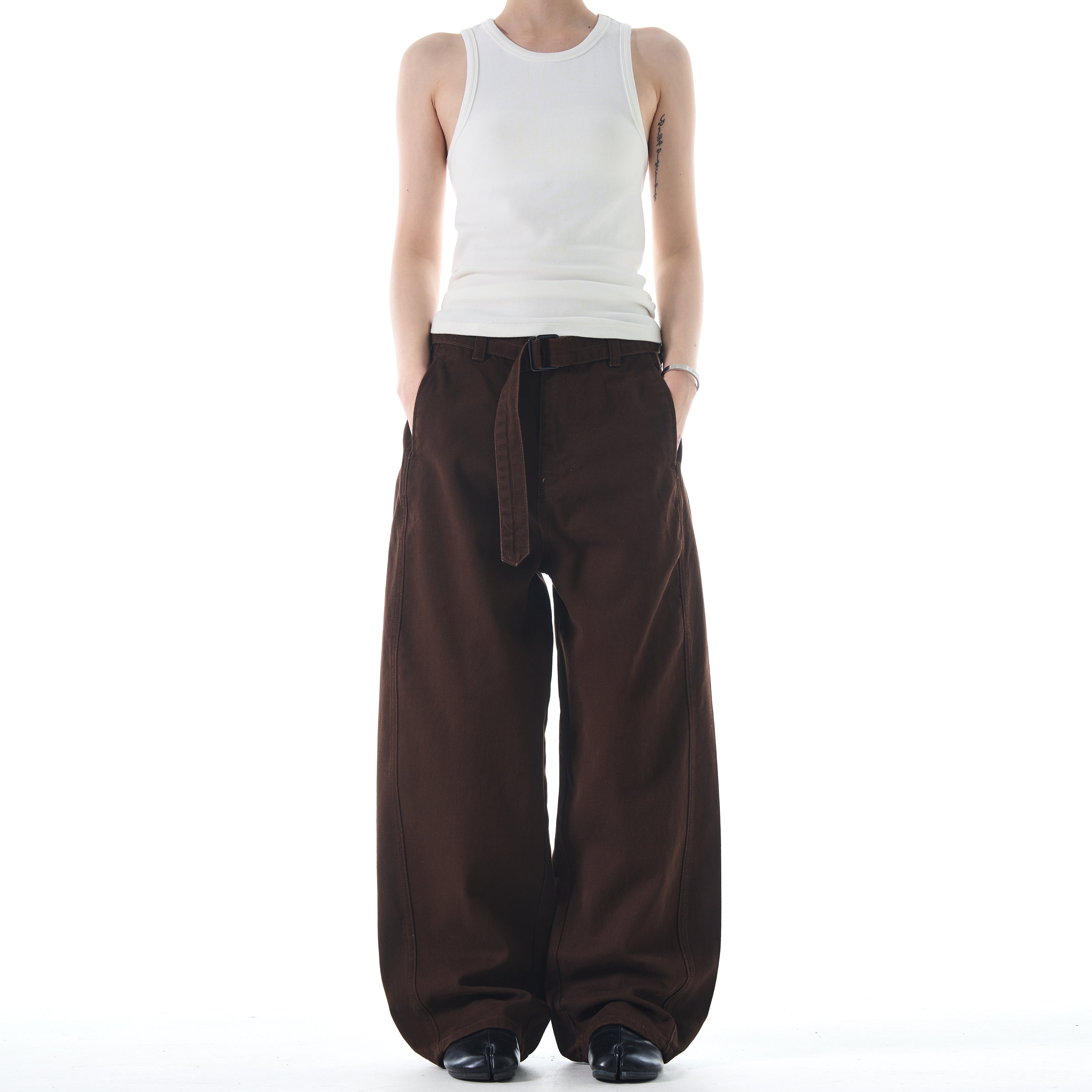 MADWITCH STRAIGHT LEG LONG WAISTBAND WORK PANTS #G6636