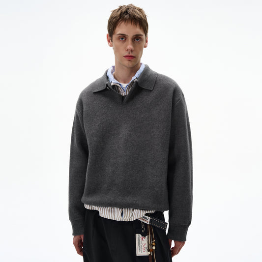 MADWITCH UNISEX KNITTED POLO SWEATER #6301