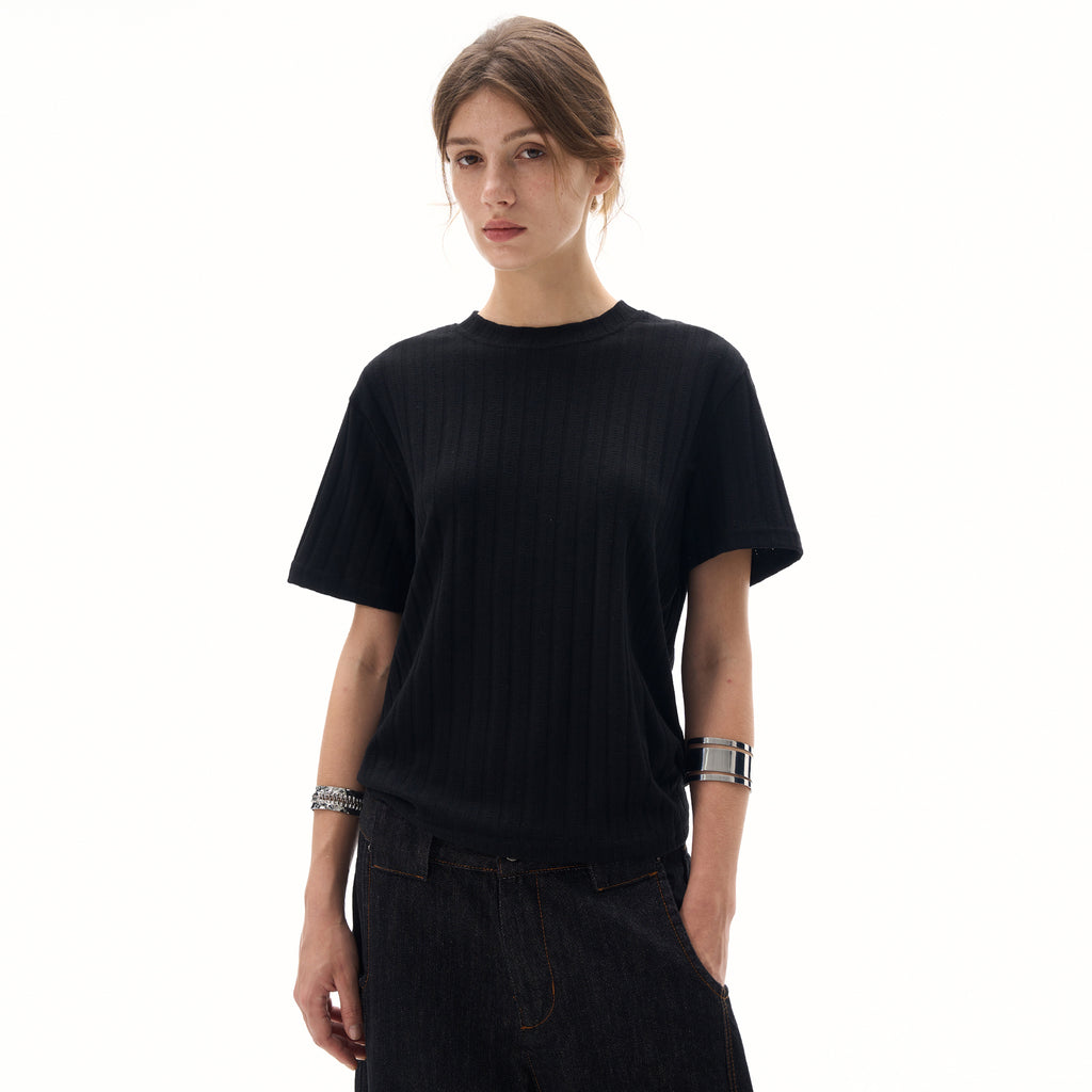 MADWITCH CLASSIC CREW KNIT TSHIRT #R2409