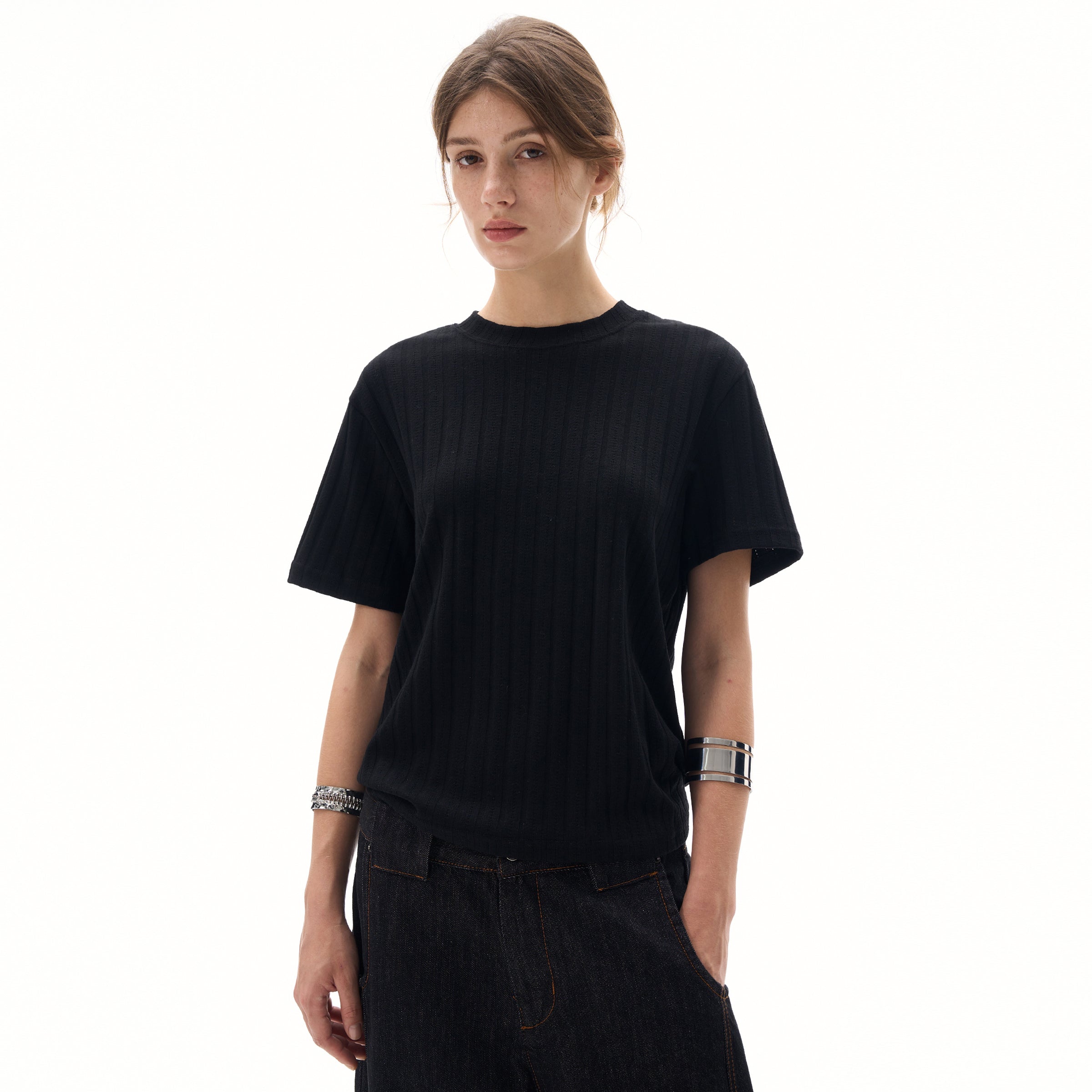 MADWITCH CLASSIC CREW KNIT TSHIRT #R2409