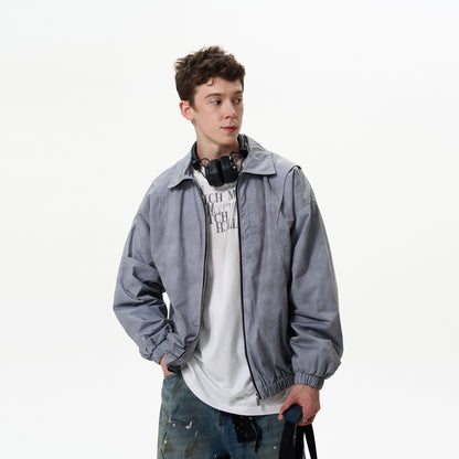 MADWITCH DECONSTRUCTED WASHED JACKET #12445Q24