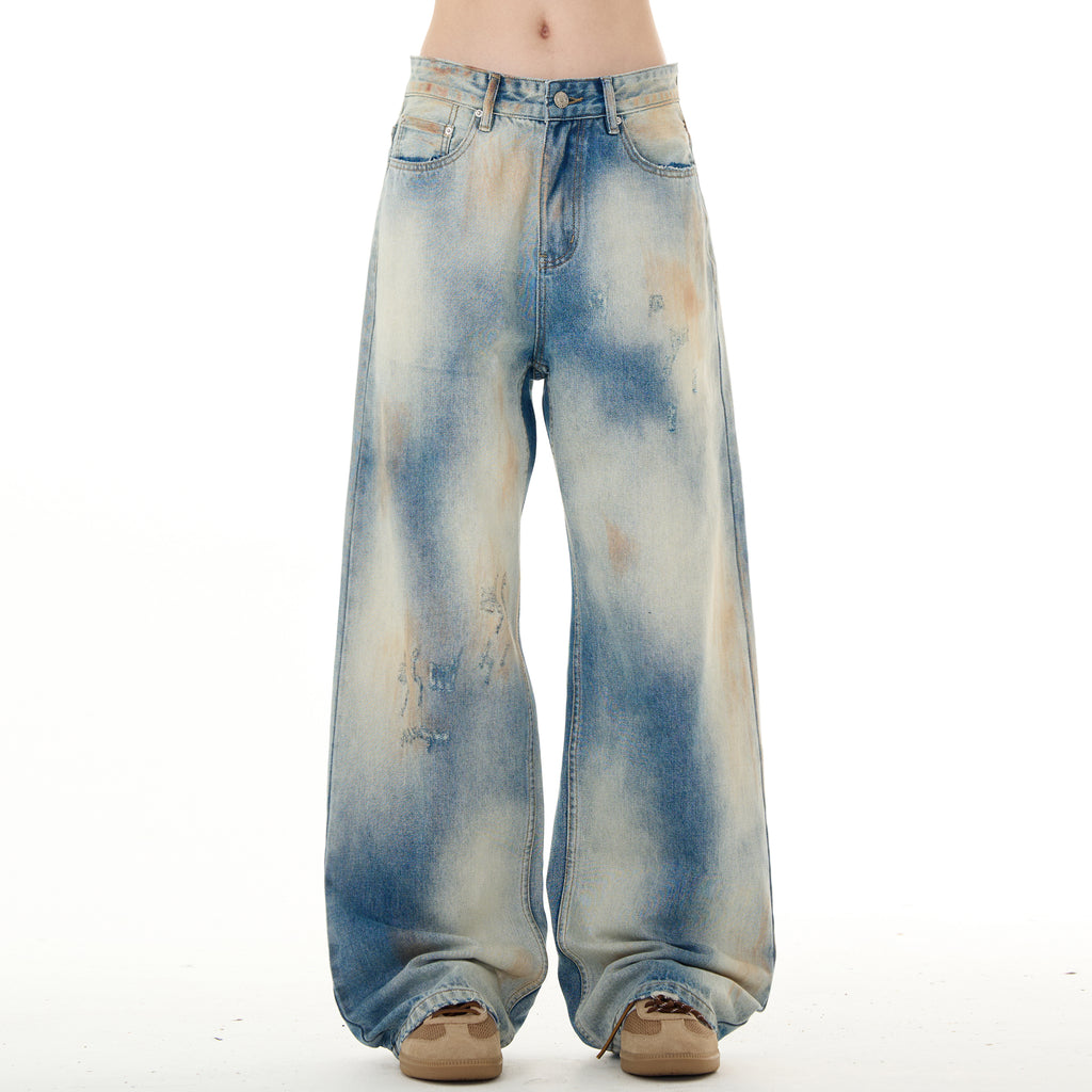 MADWITCH CROPPED DISTRESSED JEANS #DCG6369-1