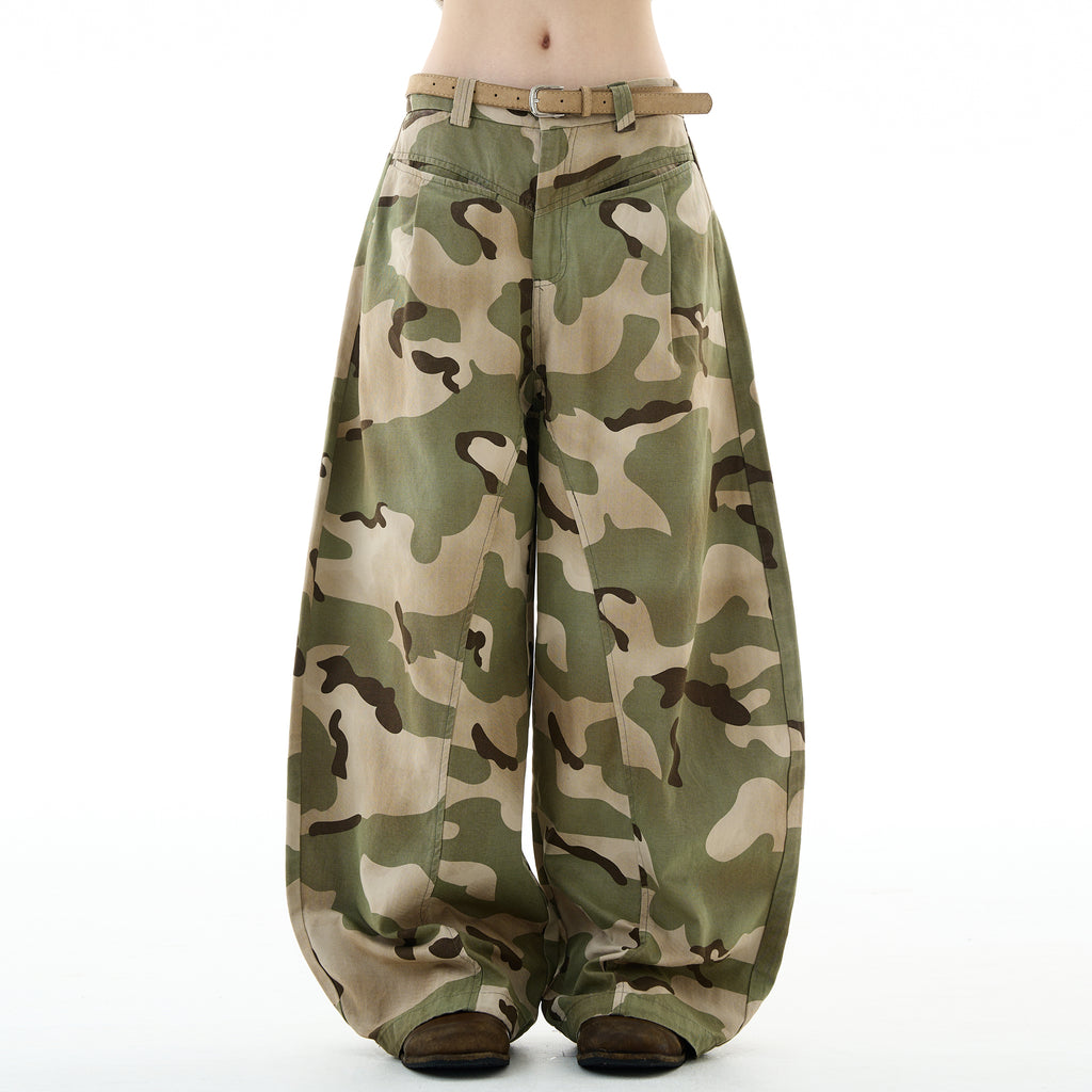 MADWITCH VINTAGE CAMO CARGO PANTS #CK6859