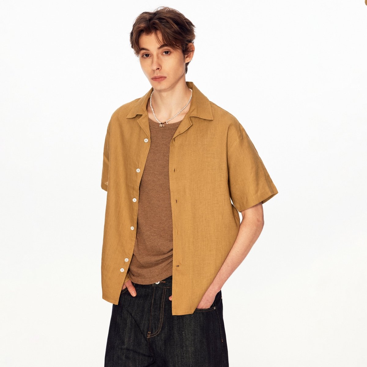 MADWITCH VINTAGE LINEN SEAGULL SHIRT 36510 - MadWitch Store