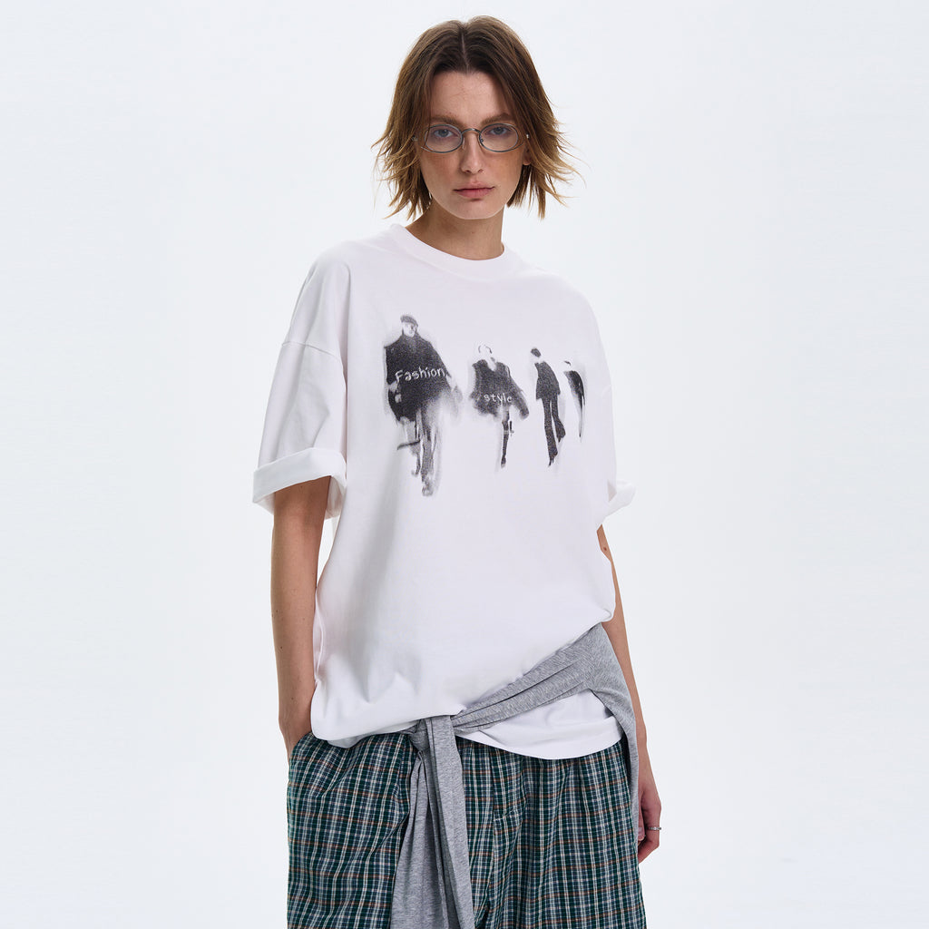 MADWITCH VERSATILE VIBE PRINT T-SHIRT #329