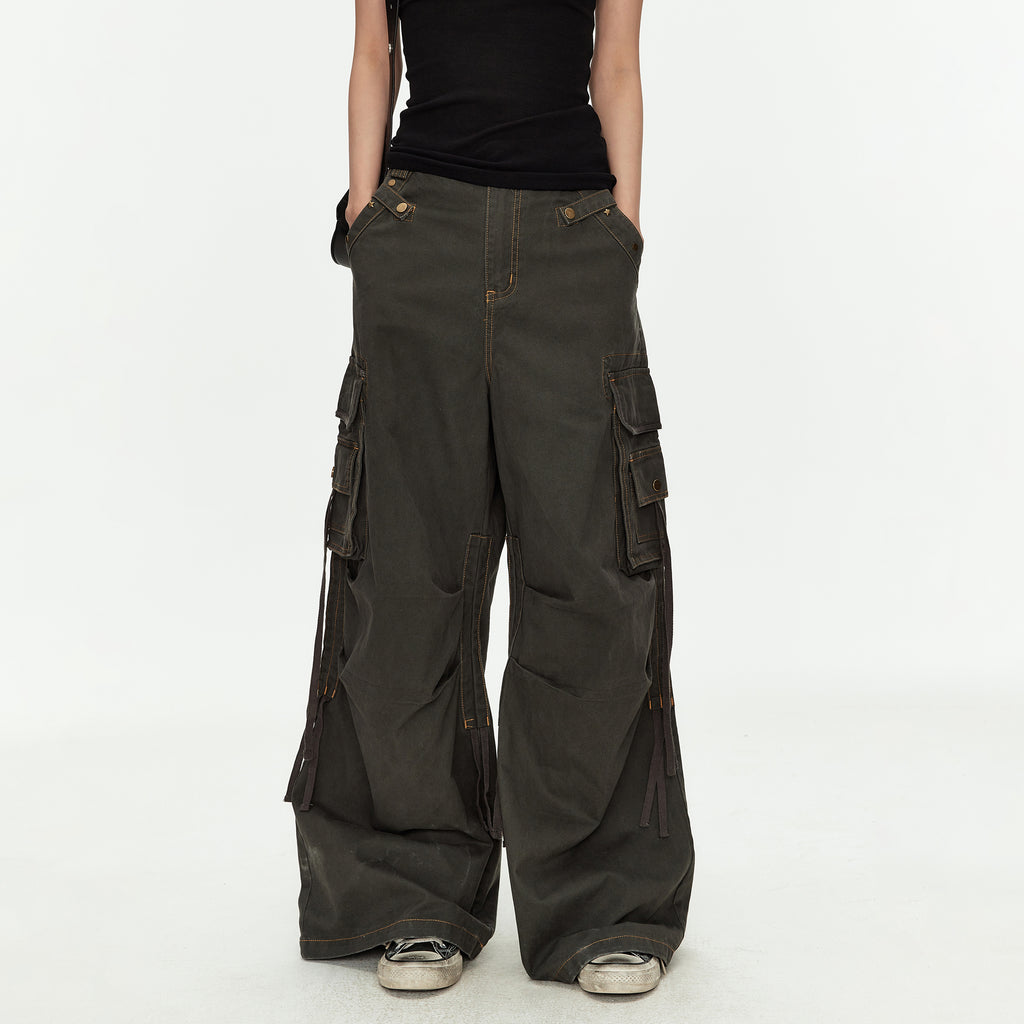 MADWITCH DECONSTRUCTED BAGGY CARGO PANTS #5894