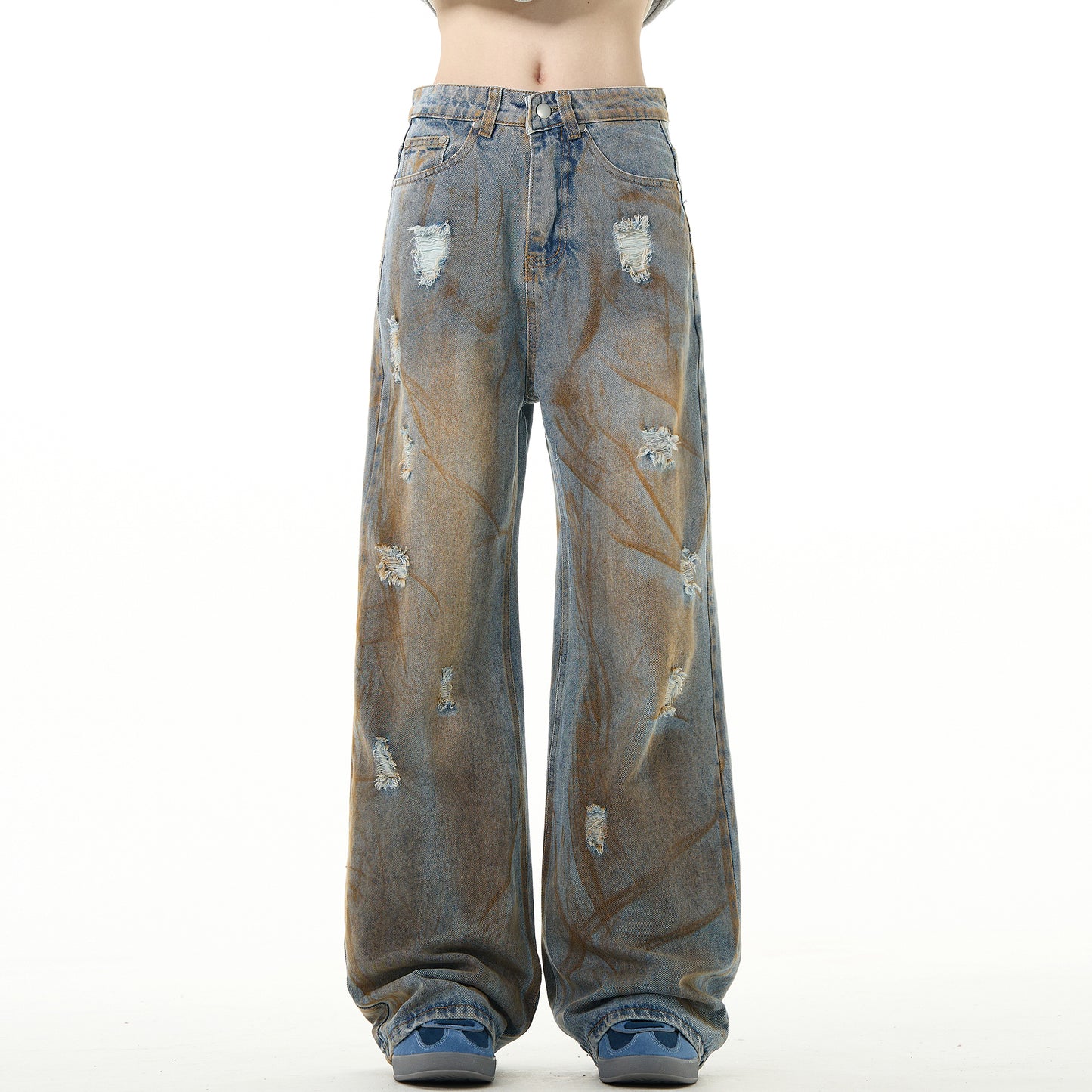 MADWITCH RIPPED DISTRESSED JEANS #3118