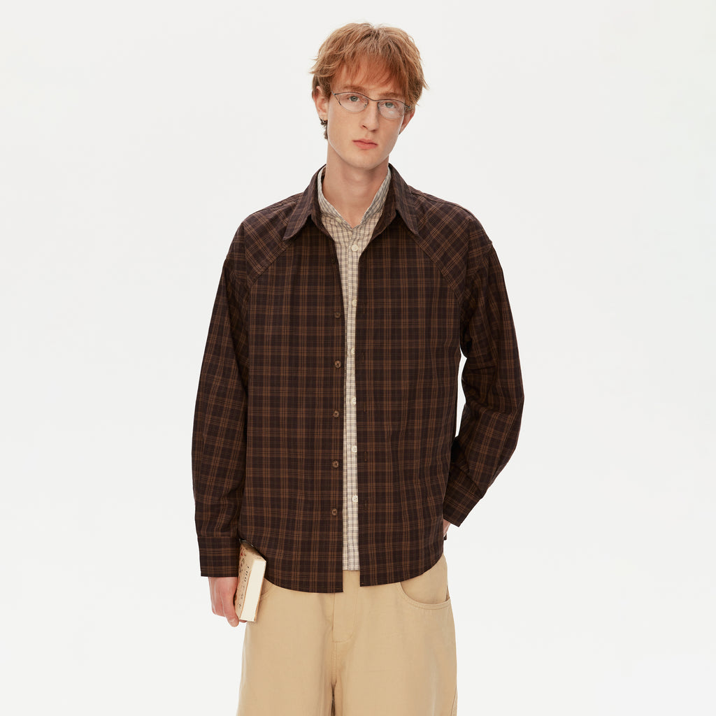 MADWITCH PREPPY PLAID SHIRT #991156